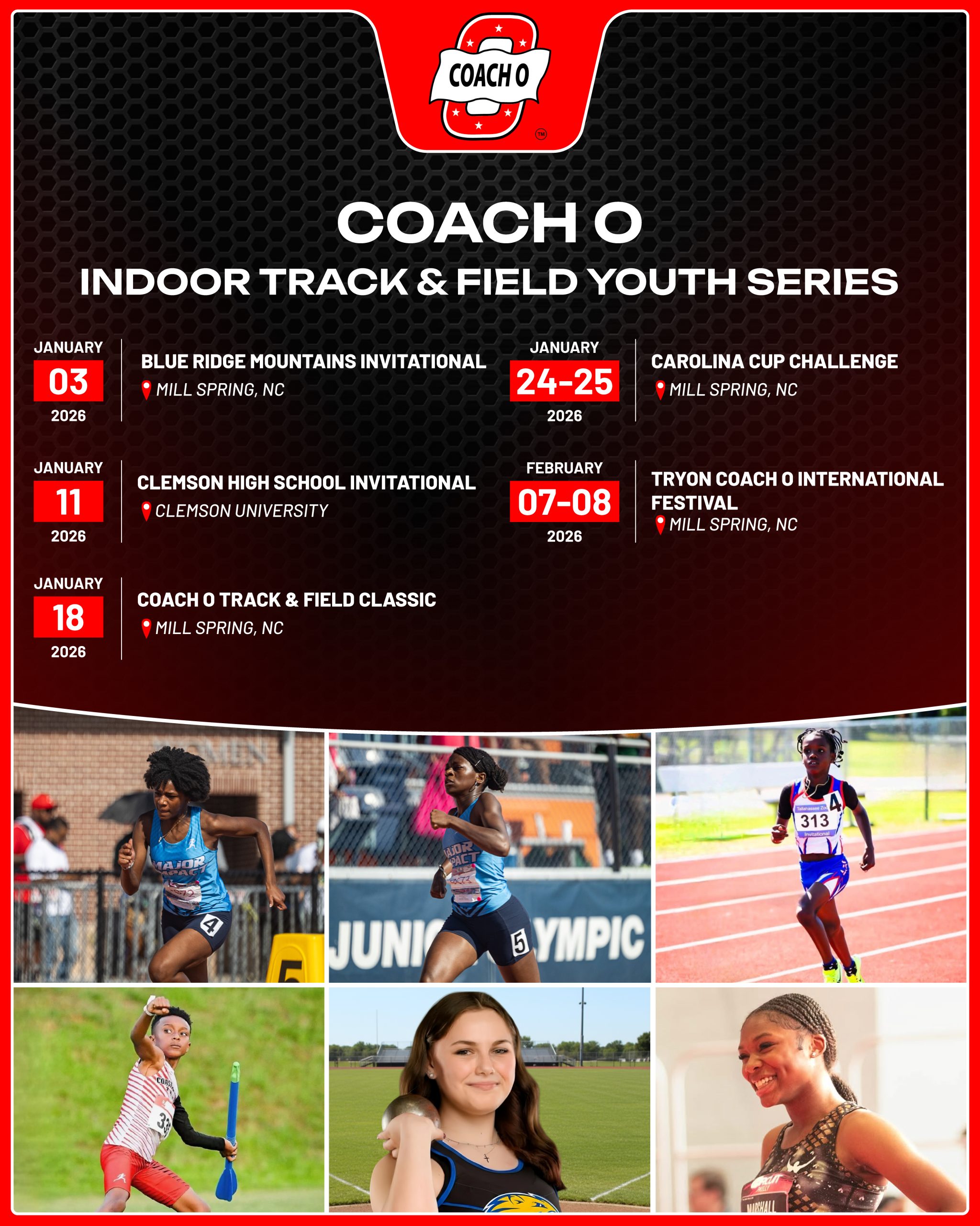 Coach O Indoor Youth Track and Field Series